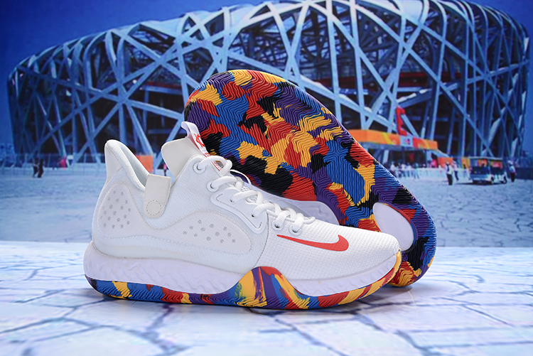Nike KD Trey 6 White Red Orange Shoes